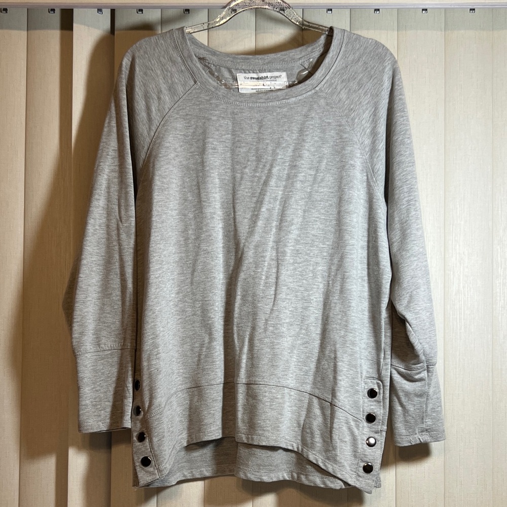 Casual Off-the-Shoulder Gray Sweater